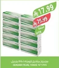 SENDIAN FACIAL TISSUE 10*175'S