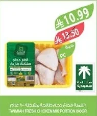 تنمية قطع دجاج طازجة مشكلة