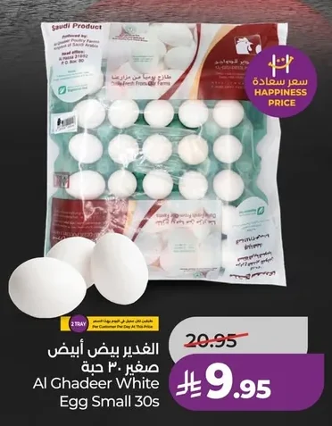 الغدير بيض أبيض صغير