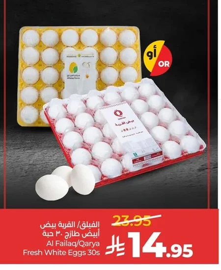Fresh White Eggs