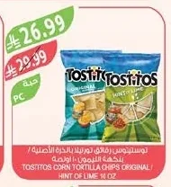 Tostitos Tortilla Chips Original / Lime Flavor