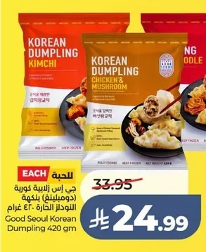 Good Seoul Korean Dumplings Spicy Noodles Flavor