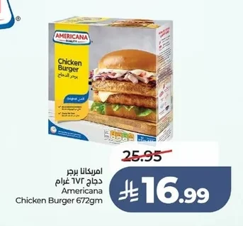 Americana Chicken Burger