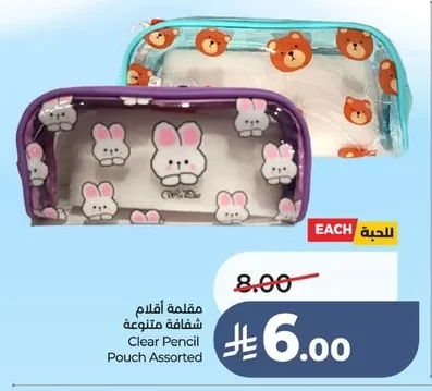مقلّمة أقلام شفاّفة متنوعة