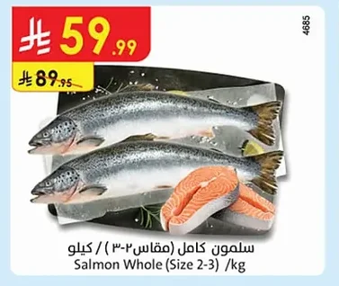 Salmon Whole (Size 2-3)