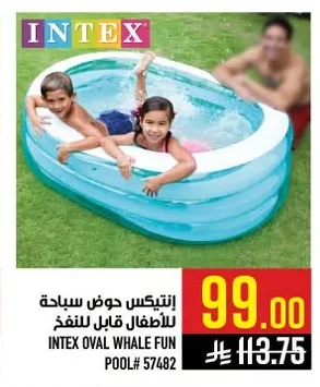 INTEX OVAL WHALE FUN POOL