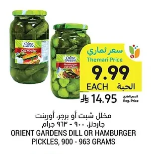 Dill Pickle or Burger Pickle, Orient Gardens