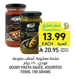 Pasta Sauce, Assorted Varieties, Goody