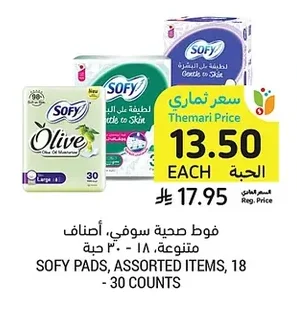Sanitary Pads, Assorted Sizes
