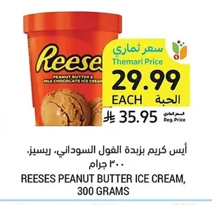 REESES PEANUT BUTTER ICE CREAM