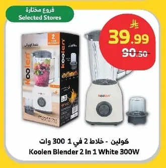300W 2-in-1 Blender