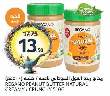 Regano Peanut Butter Smooth / Crunchy (10g)