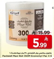 رول ورق تنشيف ماكسي رول