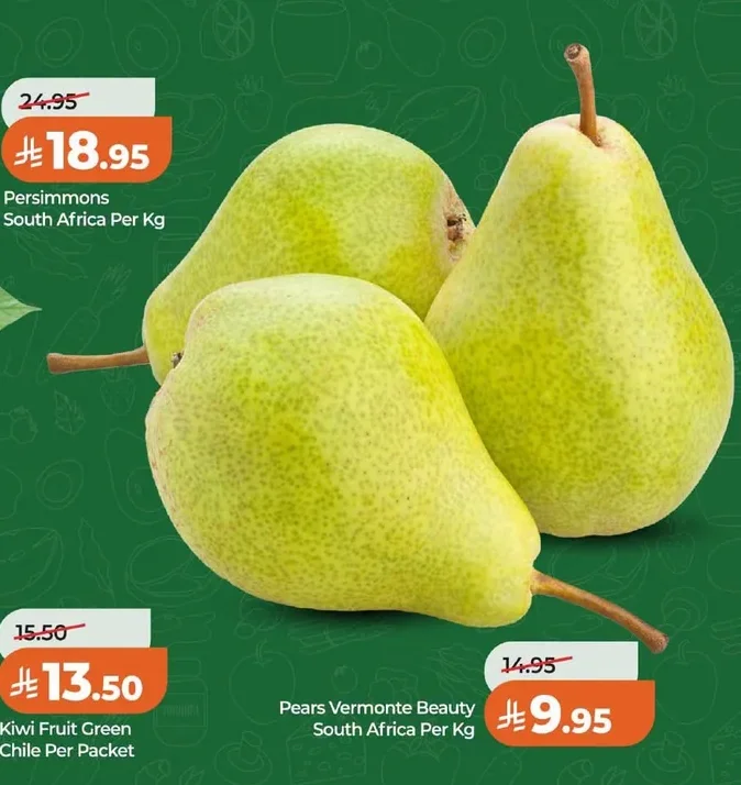 Pears Vermonte Beauty South Africa Per Kg