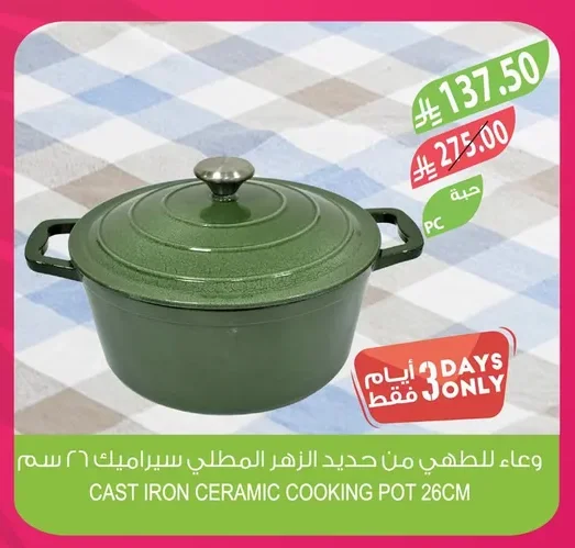 CAST IRON CERAMIC COOKING POT 26CM