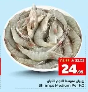روبيان متوسط الحجم للكيلو