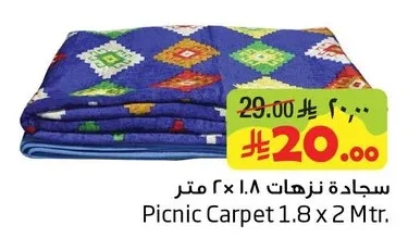 سجادة نزهات ١.٨ × ٢ متر