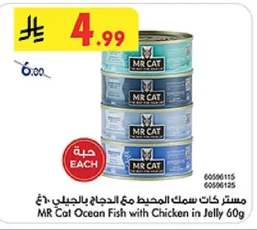 مستر كات سمك المحيط مع الدجاج بالجلي