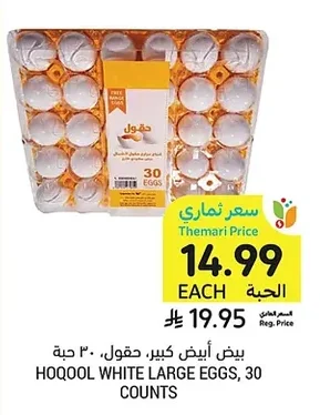 بيض أبيض كبير