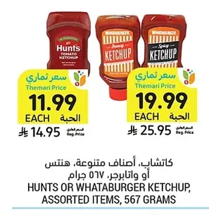 كاتشب، أصناف متنوعة، هنتس أو واتابورجر