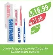 سالتراين طقم للسفر معجون وفرشاة اسنان