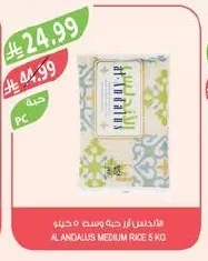الأندلس أرز حبة وسط
