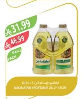 نخلتين زيت نباتي ٢ * ٥ لتر