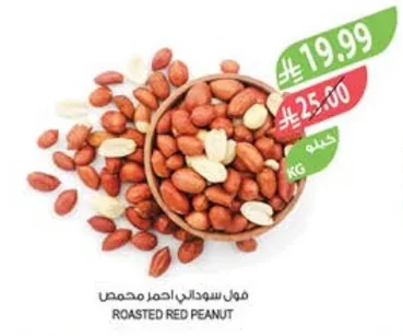 فول سوداني احمر محمص