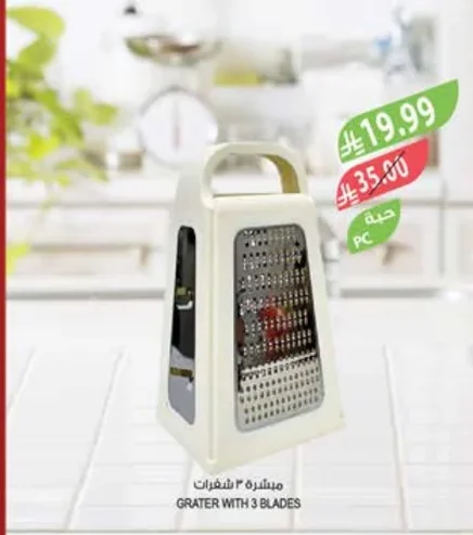 GRATER WITH 3 BLADES