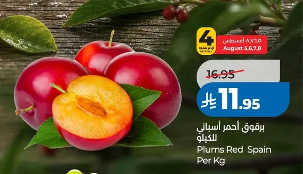 برقوق أحمر أسباني للكيلو