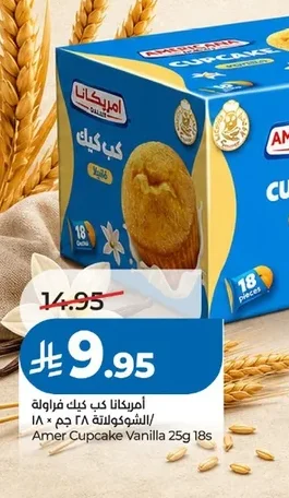 أمريكانا كب كيك فراولة / الشوكولاتة ٢٨ جم × ١٨