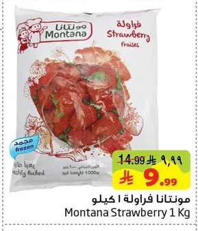 Montana Frozen Strawberries 1 Kg