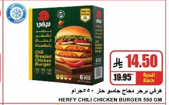 Spicy Jumbo Chicken Burger
