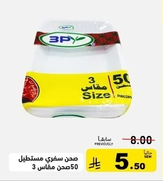 صحن سفري مستطيل