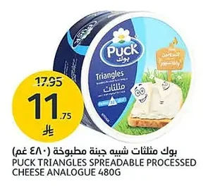 Puck Processed Cheese Triangles