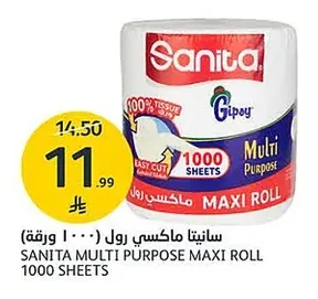 Sanita Maxi Roll 1000 Sheets