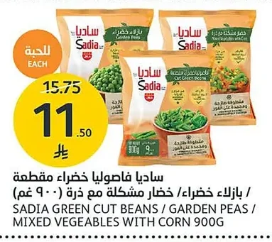 Green Beans / Green Peas / Mixed Vegetables with Corn