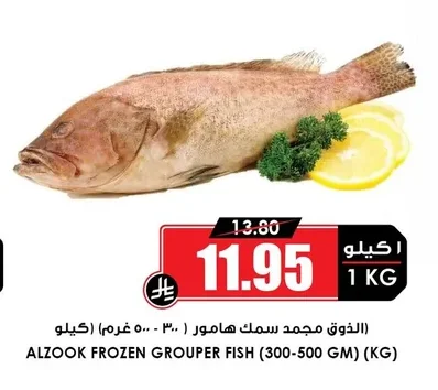 الذوق مجمد سمك هامور