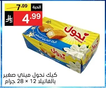 كيك نحول ميني صغير بالفانيلا