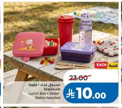 Lunch Box + Water Bottle Assorted