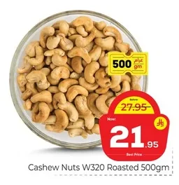 Cashew Nuts W320 Roasted