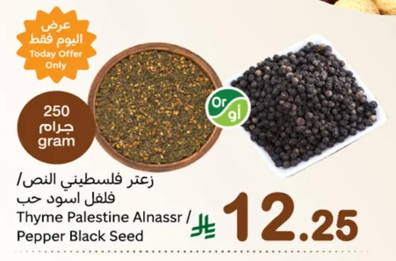 Thyme Palestine Alnassr / Pepper Black Seed