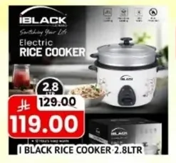 I BLACK RICE COOKER 2.8LTR