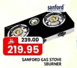 SANFORD GAS STOVE 3BURNER