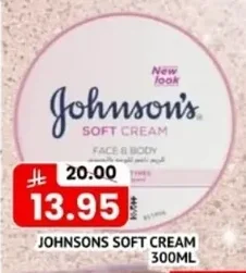 JOHNSONS SOFT CREAM 300ML