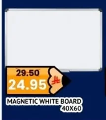 MAGNETIC WHITE BOARD 40X60