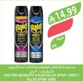 Raid Mosquito & Flies Killer Spray 300ml