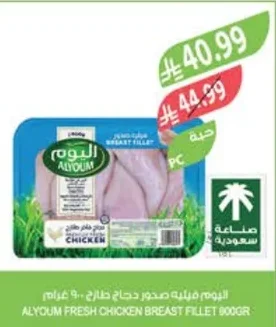 صدور دجاج طازج