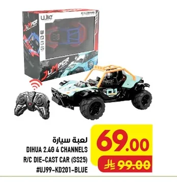 DIHUA 2.4G 4 CHANNELS R/C DIE-CAST CAR (SS25) #UJ99-KD201-BLUE