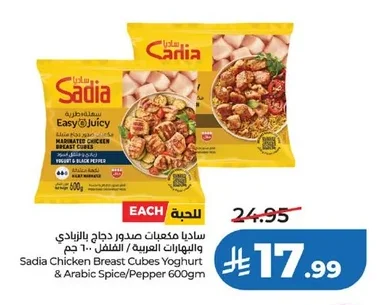 Chicken Breast Cubes with Yogurt and Arabic Spices / Pepper